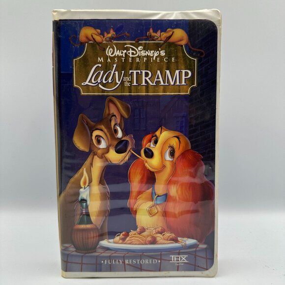 Walt Disneys Masterpiece Lady And The Tramp VHS 1998 Fully Restored THX Edition - Picture 1 of 3